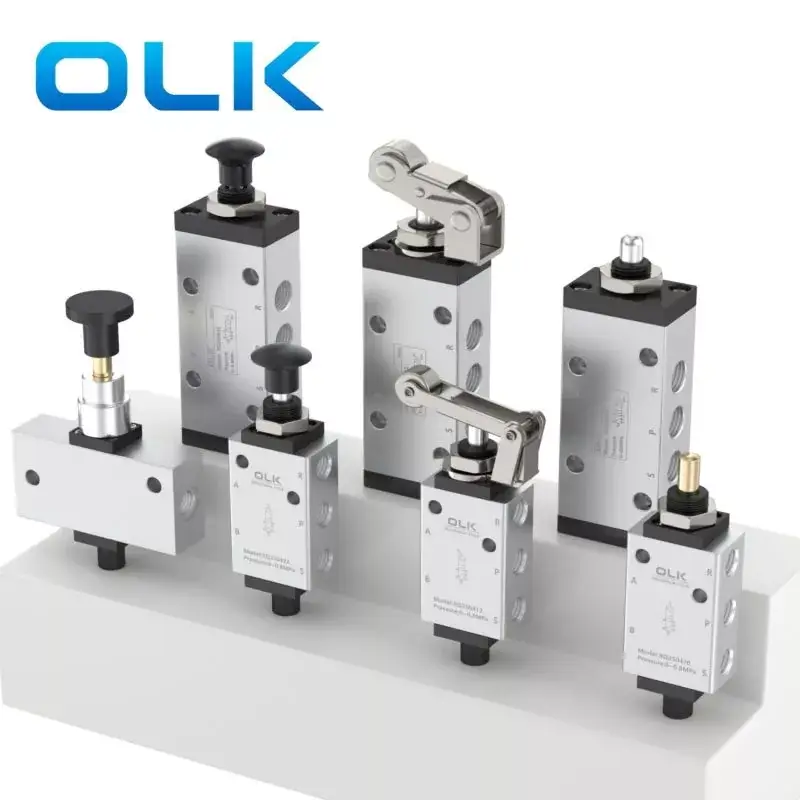 Válvula de controle de botões mecânicos xq 3 vias 5 maneiras